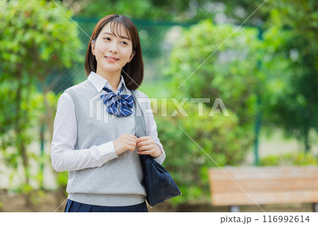 公園の女子高生 公園の女子高生 116992614