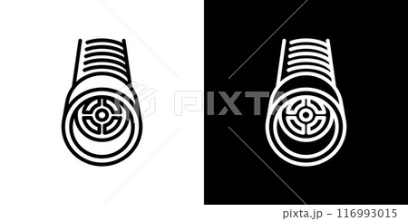 防虫キャップのシンプルなラインアイコン 116993015