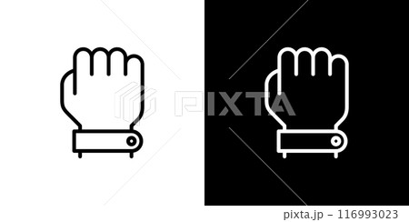 虫除けバンドのシンプルなラインアイコン 116993023