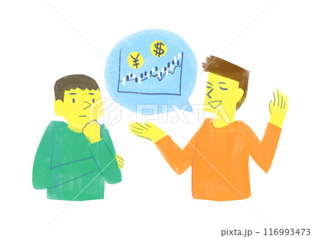 株の話をする男性 株の話をする男性 116993473