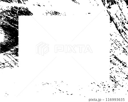 Black and white grunge. Distress overlay texture. Abstract surface dust and rough dirty wall background concept. Distress illustration simply place over object to create grunge effect. Vector EPS10. 116993635