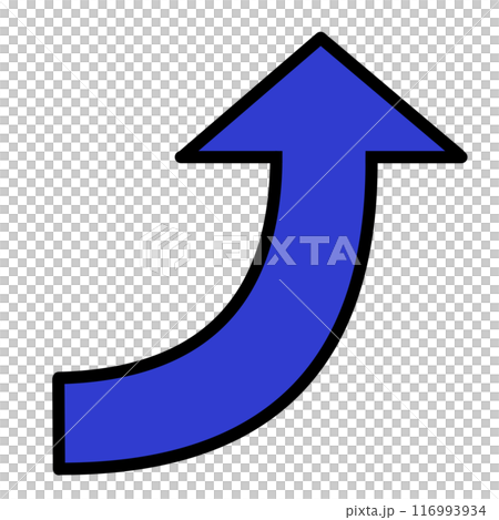 Curved Arrow 1 (Blue) (with line drawing) Curved Arrow 1 (Blue) (with line drawing) 116993934
