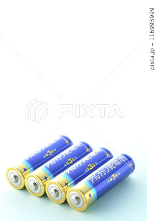 単三のアルカリ乾電池 116993999