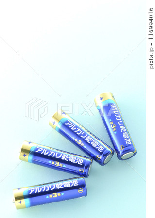 単三のアルカリ乾電池 116994016