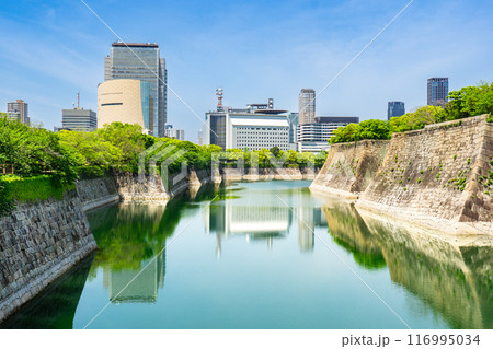 大阪市中央区大手前の大阪歴史博物館と大阪府警察本部本庁舎 大阪市中央区大手前の大阪歴史博物館と大阪府警察本部本庁舎 116995034
