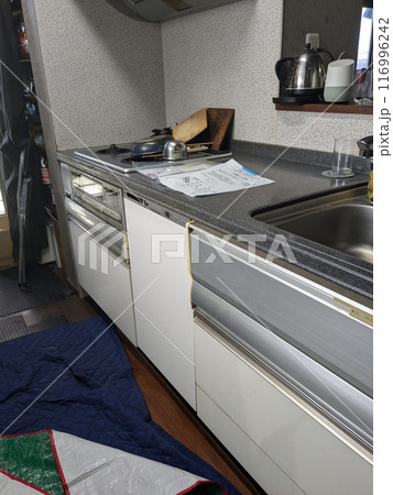 食洗機の工事 配管 食洗機の工事 配管 116996242