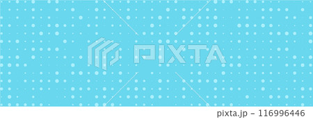 イラスト素材：ランダムなドットの背景　ベクター 　青　水色　Blue dot vector 116996446