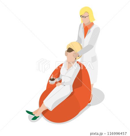 3D Isometric Flat Vector Illustration of Cosmetology, Facial Rejuvenation. Item 1 116996457