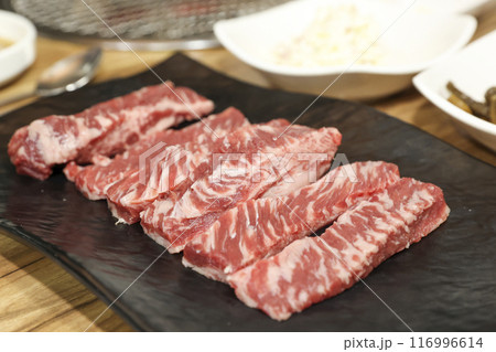 Korean bbq Grilled Boneless Galbi 116996614