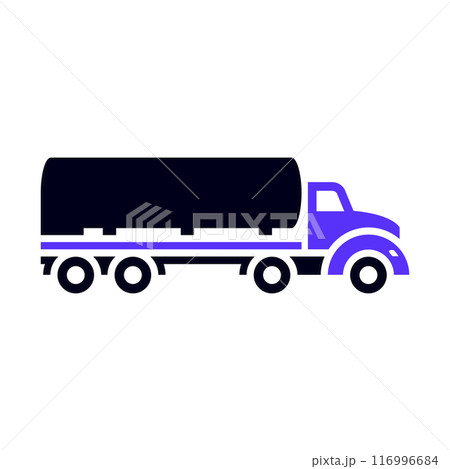 Transport flat icon, square shape 116996684