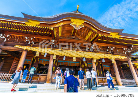 日本の寒川都市景観 相模國一之宮 寒川神社・御本殿などを望む=令和6年7月21日 日本の寒川都市景観 相模國一之宮 寒川神社・御本殿などを望む=令和6年7月21日 116996709
