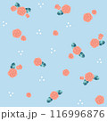 薔薇のシームレスパターン 116996876