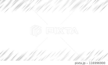 ハーフトーン　斜め　スタイリッシュ　かっこいい　フレーム　銀色　グレー　シルバー	 116996900