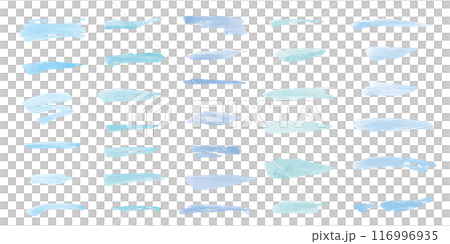 畫筆線水彩黑淺藍藍套裝 116996935