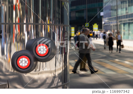 Reflective Lights in a Moscow Street 116997342