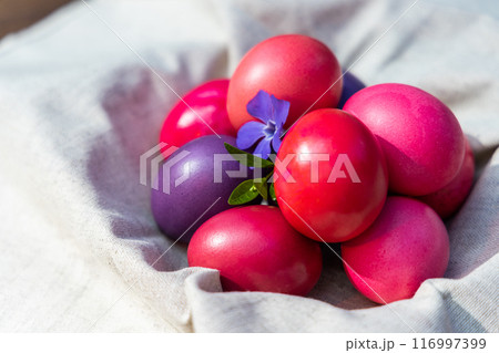 Vibrant Easter Egg Collection in a Bowl Vibrant Easter Egg Collection in a Bowl 116997399