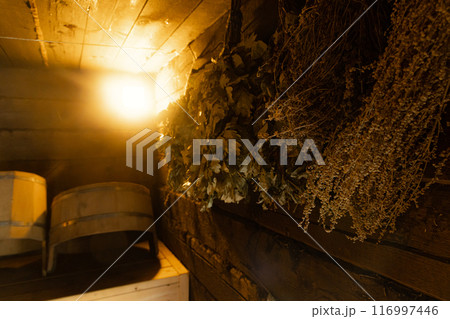 Golden Hour in a Russian Bathhouse 116997446