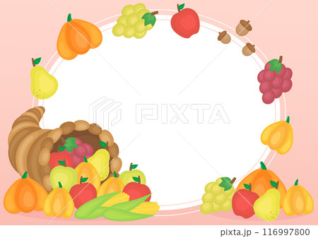 fruit harvest cornucopia frame 2 fruit harvest cornucopia frame 2 116997800