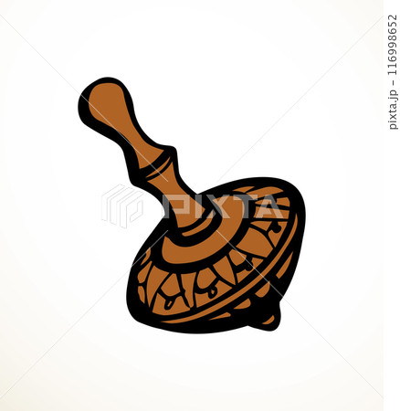 Vector drawing. Jewish holiday toy top 116998652