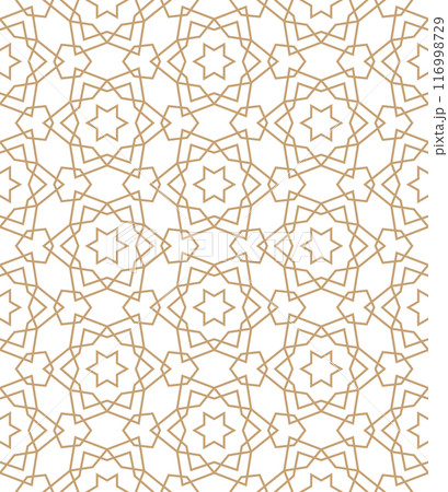 Islamic background with traditional style arabic. Seamless pattern for card, background, fabric or abstract design. Muslim ornament. 116998729