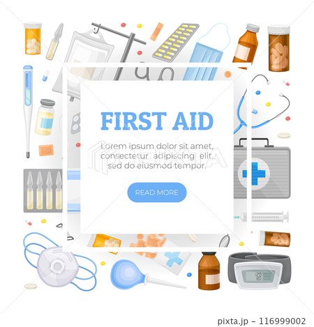 Medical Web Banner Design with Hospital Object Vector Template Medical Web Banner Design with Hospital Object Vector Template 116999002