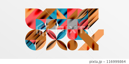 Geometric neo patterns. Abstract background for covers, banners, flyers and posters and other templates 116999864