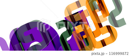 Lines, abstract letter style design background. Geometric vector Illustration For Wallpaper, Banner, Background, Card, Book Illustration, landing page 116999872