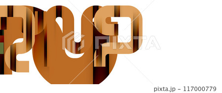 Lines, abstract letter style design background. Geometric vector Illustration For Wallpaper, Banner, Background, Card, Book Illustration, landing page 117000779