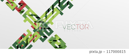 Color bend lines with shadow texture effect. Vector Illustration For Wallpaper, Banner, Background, Card, Book Illustration, landing page 117000815