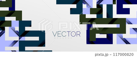 Color bend lines with shadow texture effect. Vector Illustration For Wallpaper, Banner, Background, Card, Book Illustration, landing page 117000820