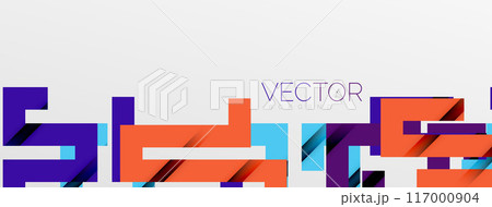 Color bend lines with shadow texture effect. Vector Illustration For Wallpaper, Banner, Background, Card, Book Illustration, landing page 117000904