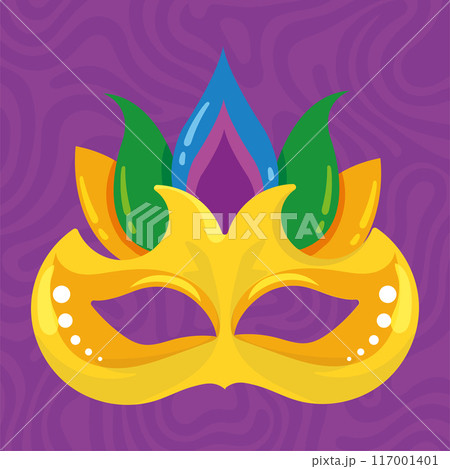 Colored carnival mask Vector Colored carnival mask Vector 117001401
