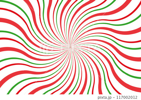 Candy radial background. Texture of New Year lollipop. Retro style swirl of lines. Funnel of circular rays Candy radial background. Texture of New Year lollipop. Retro style swirl of lines. Funnel of circular rays 117002012