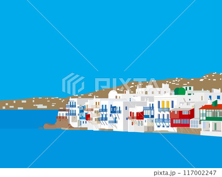 ミコノス　Mykonos　リトル・ベニス　little venice　ギリシャ　greece　 117002247