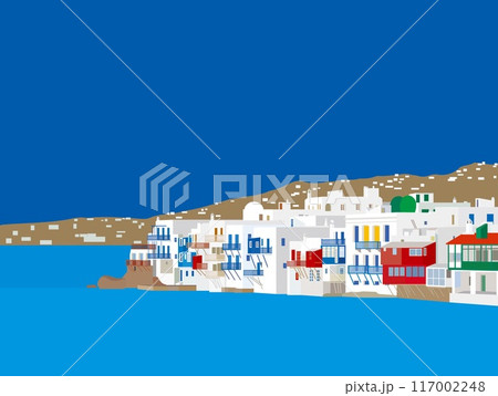 ミコノス　Mykonos　リトル・ベニス　little venice　ギリシャ　greece　 117002248