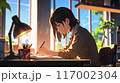 オフィスで働く女性 117002304
