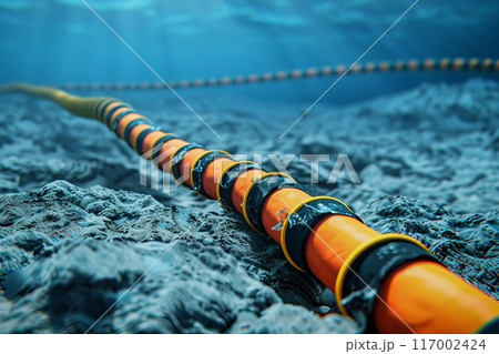 backbone internet cables laid along the ocean floor 117002424