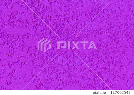 Purple lilac violet paint abstract surface pattern plastered rough solid wall texture background 117002542