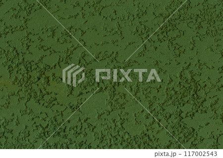 Green wall plaster abstract background surface texture stucco pattern rough solid 117002543