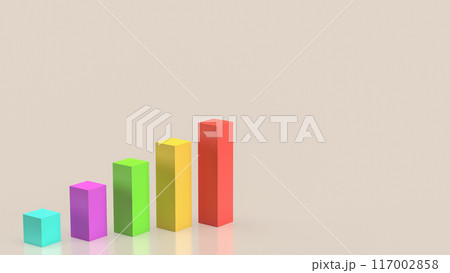 The  chart for Business concept 3d rendering. 117002858