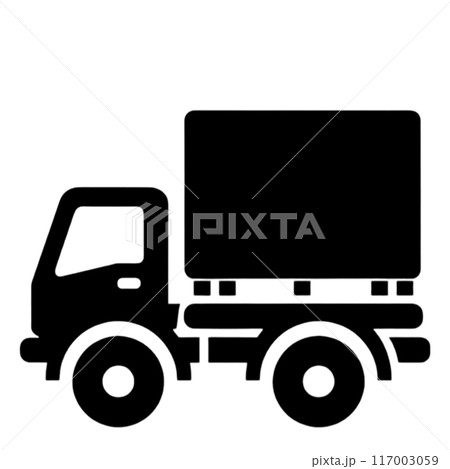 トラックのシンプルなアイコン 117003059