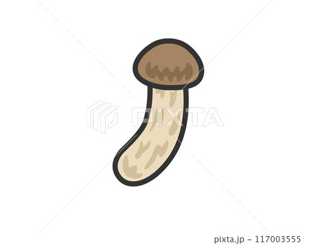 松茸のアイコン(線画カラー)のイラスト 松茸のアイコン(線画カラー)のイラスト 117003555