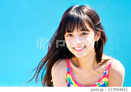 水着の若い女性 117004631