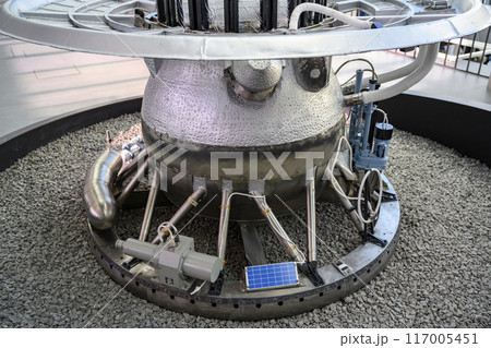 Life-size model of descent vehicle of interplanetary station Venera-9 landed on the Venus in 1975 117005451