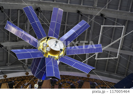 A communications satellite made in Russia at the Exhibition of Achievements of the National Economy 117005464