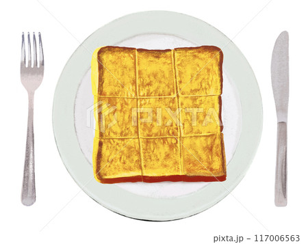 フレンチトースト（9等分）カトラリー付き 117006563