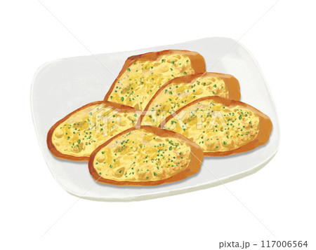 ガーリックトースト（5枚）皿付き 117006564