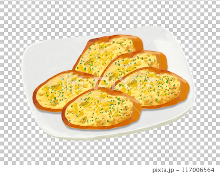 ガーリックトースト（5枚）皿付き 117006564