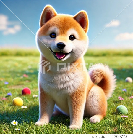 可愛い柴犬 可愛い柴犬 117007783