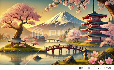 日本の美しい風景 117007796